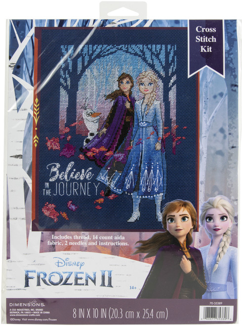 Dimensions Disney Counted Cross Stitch Kit 8"X10"-Believe In The Journey (14 Count)