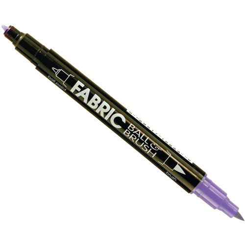 Uchida Ball & Brush Fabric Marker-Fluorescent Violet