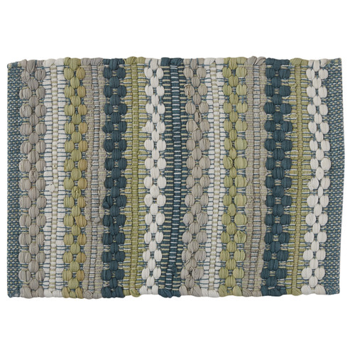 Park Designs Blue Dew Drop Chindi Placemat Set of 4