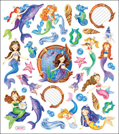 Sticker King Stickers-Mystical Mermaids