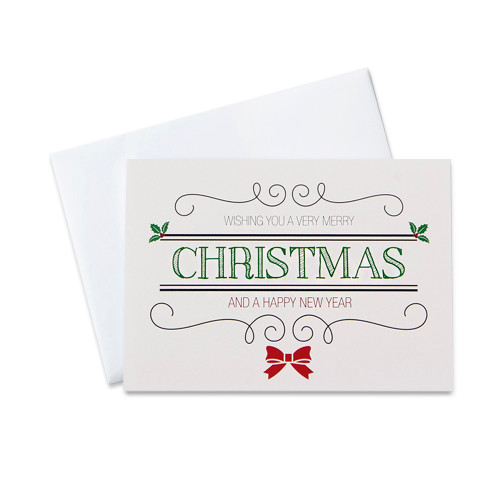 CEO Cards Christmas Greeting Card Box Set of 25 Cards & 26 Envelopes - H1604