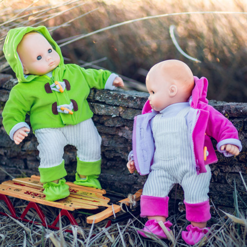 The Queen's Treasures 15 Inch Doll Clothes Two Complete Overall Outfits