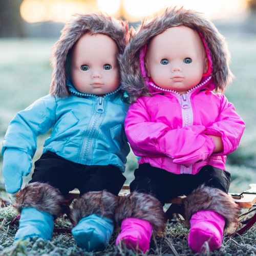 The Queen's Treasures 15 Inch Baby Doll Clothes Set of Two Winter Outerwear
