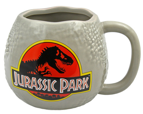Jurassic Park Mug 25th Anniversary Raptor Egg 10 oz Molded Coffee Cup NEW