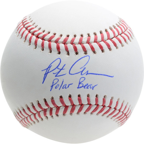Pete Alonso New York Mets Signed Baseball with “Polar Bear” Inscription