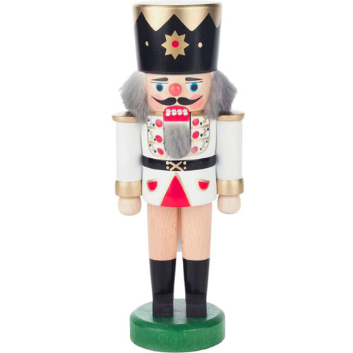7" White, Black, and Red King Nutcracker Christmas Figure