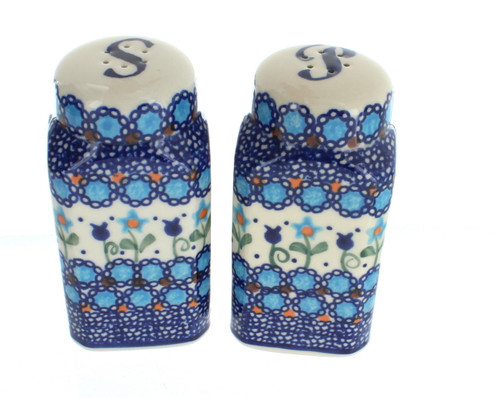Blue Rose Polish Pottery Savannah Salt & Pepper Shakers