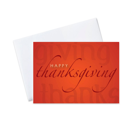 CEO Cards Thanksgiving Greeting Card Box Set of 25 Cards & 26 Envelopes - TH8003