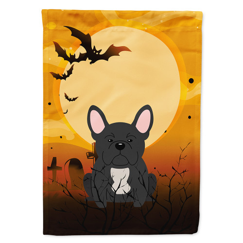 Halloween French Bulldog Black Flag Canvas House Size BB4280CHF