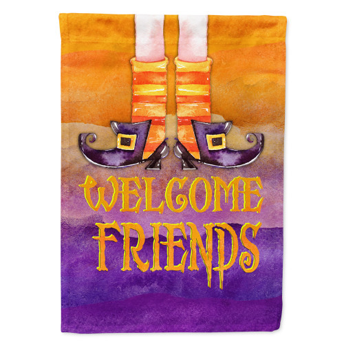 Halloween Welcome Witches Feet Flag Canvas House Size BB7459CHF