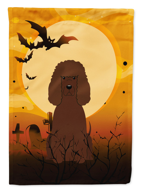 Caroline's Treasures BB4329GF Halloween Irish Water Spaniel Flag Garden Size , Small, multicolor