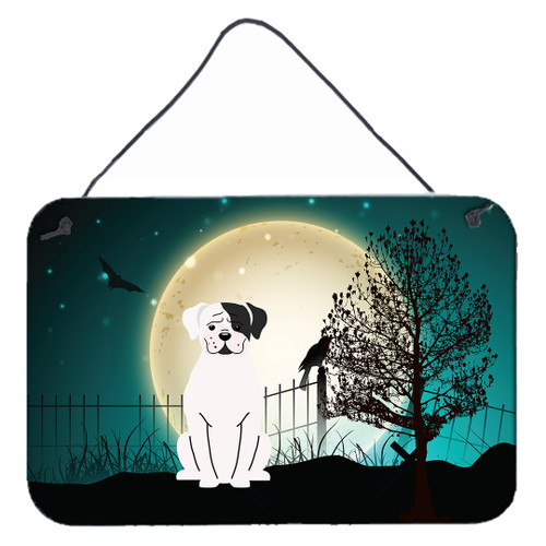 Halloween Scary White Boxer Cooper Wall or Door Hanging Prints BB2304DS812