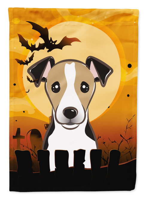 Caroline's Treasures BB1819GF Halloween Jack Russell Terrier Flag Garden Size , Small, multicolor