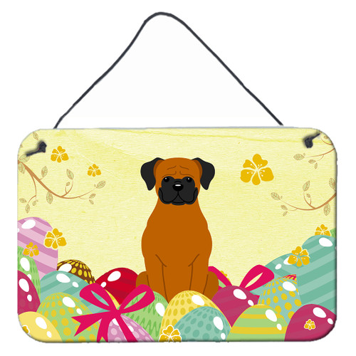 Easter Eggs Fawn Boxer Wall or Door Hanging Prints BB6115DS812