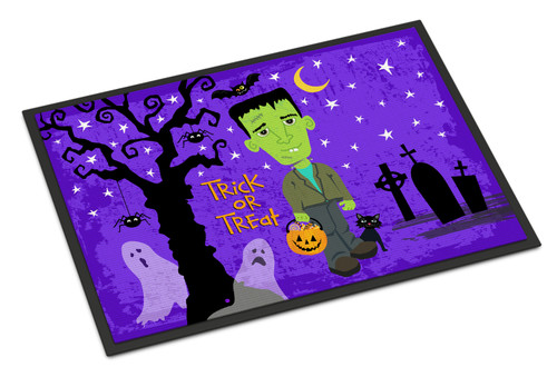 Halloween Frankie Frankenstein Door Mat, Indoor Rug or Outdoor Welcome Mat 18x27 Doormat VHA3021MAT