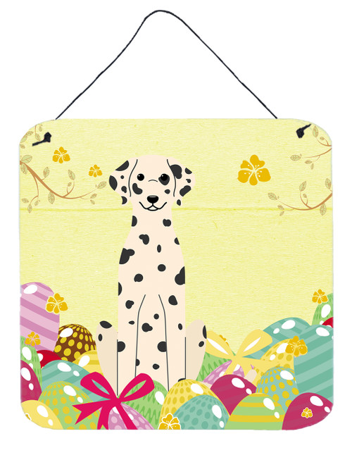 Easter Eggs Dalmatian Wall or Door Hanging Prints BB6097DS66