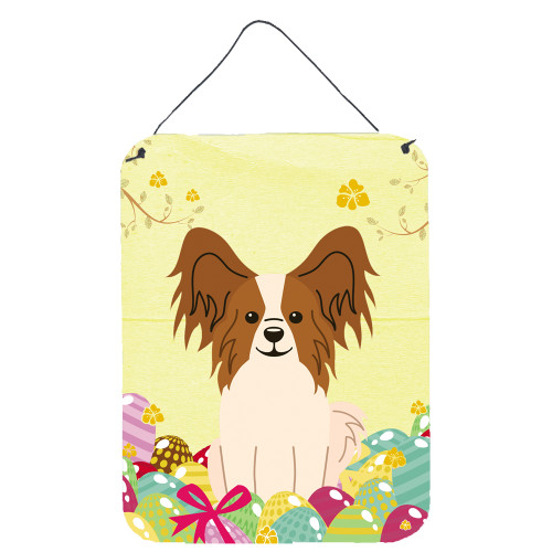 Easter Eggs Papillon Red White Wall or Door Hanging Prints BB6078DS1216