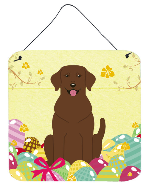 Easter Eggs Chocolate Labrador Wall or Door Hanging Prints BB6056DS66