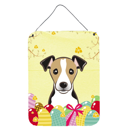 Jack Russell Terrier Easter Egg Hunt Wall or Door Hanging Prints BB1943DS1216