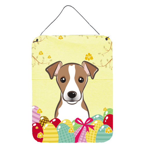 Jack Russell Terrier Easter Egg Hunt Wall or Door Hanging Prints BB1942DS1216