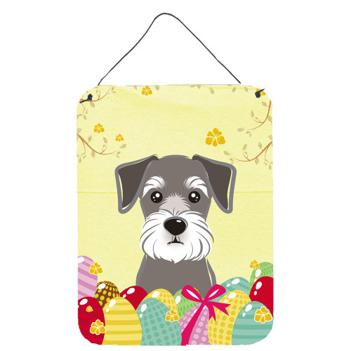 Schnauzer Easter Egg Hunt Wall or Door Hanging Prints BB1888DS1216