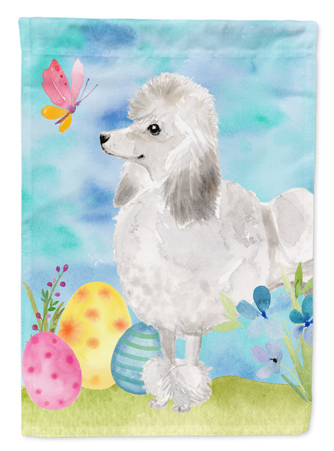 Caroline's Treasures BB9630GF White Standard Poodle Easter Flag Garden Size , Small, multicolor
