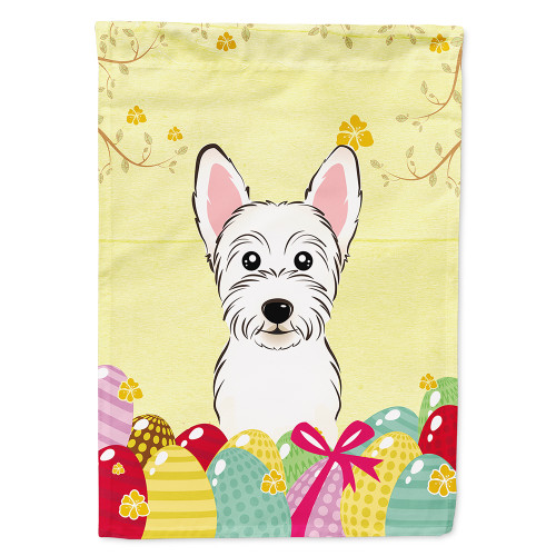 Westie Easter Egg Hunt Flag Canvas House Size BB1908CHF
