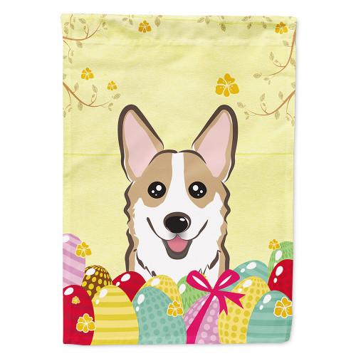Sable Corgi Easter Egg Hunt Flag Canvas House Size BB1935CHF