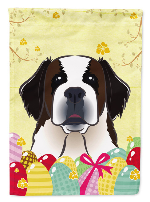 Caroline's Treasures BB1928GF Saint Bernard Easter Egg Hunt Flag Garden Size , Small, multicolor