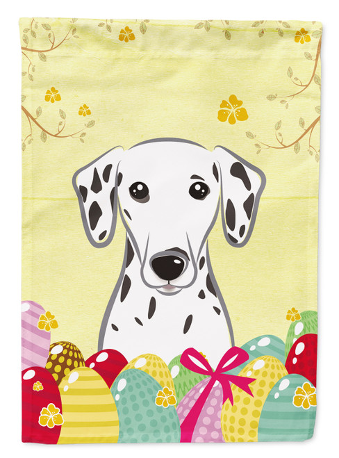 Caroline's Treasures BB1892GF Dalmatian Easter Egg Hunt Flag Garden Size , Small, multicolor