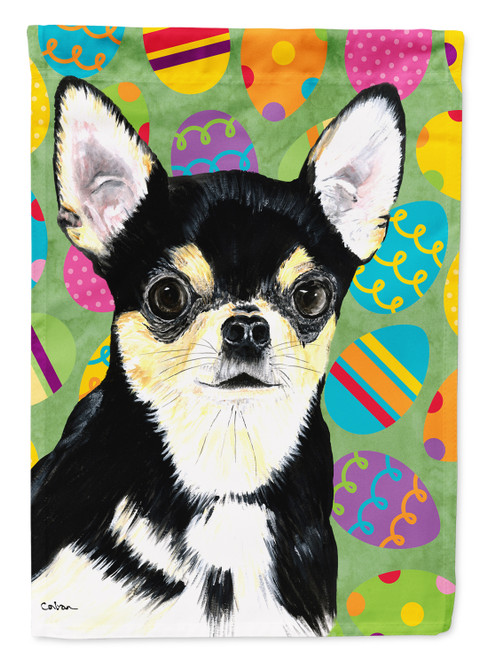 Caroline's Treasures SC9479-FLAG-PARENT Chihuahua Easter Eggtravaganza Flag, , multicolor - SC9479GF