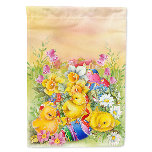 Easter Chicks and Eggs Flag Canvas House Size APH5613CHF