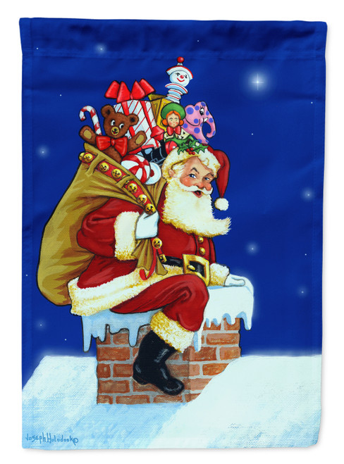 Santa Claus A Visit from Santa Flag Canvas House Size PJH3009CHF