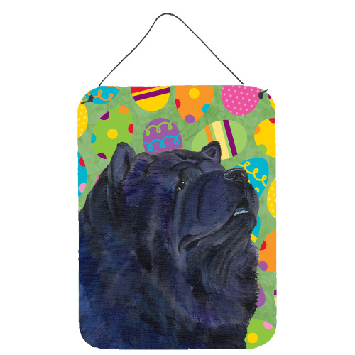 Chow Chow Easter Eggtravaganza Aluminium Metal Wall or Door Hanging Prints