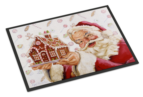Caroline's Treasures PJH3006JMAT Santa Claus A Home for the Holidays Indoor or Outdoor Mat 24x36 , 24H X 36W, multicolor