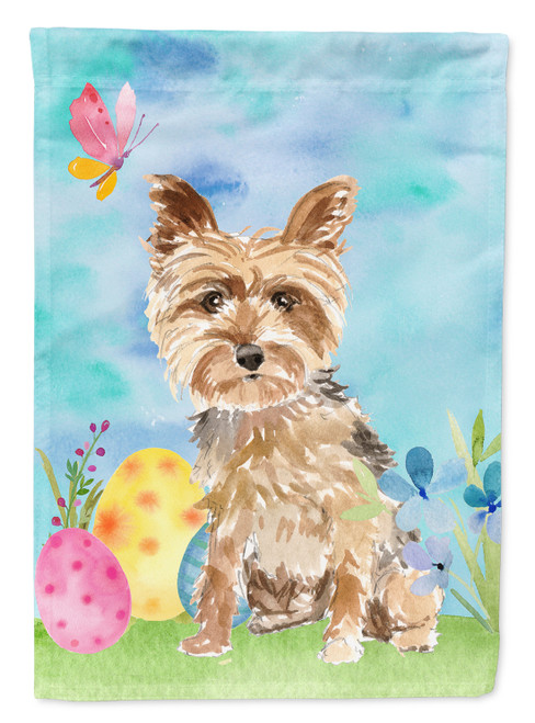 Caroline's Treasures CK1891GF Easter Eggs Yorkie Yorkshire Terrier Flag Garden Size , Small, multicolor