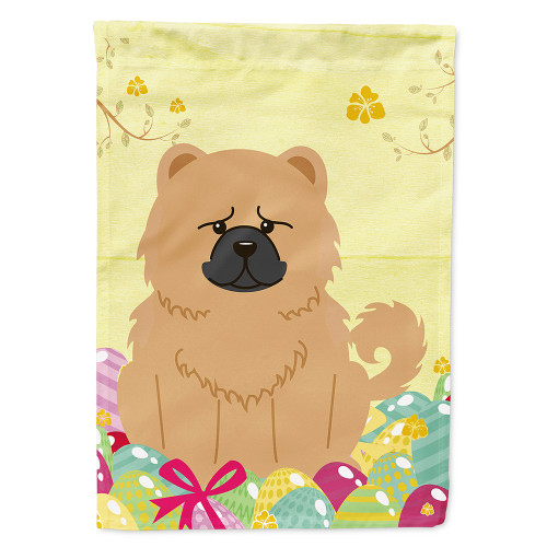 Easter Eggs Chow Chow Cream Flag Canvas House Size BB6144CHF