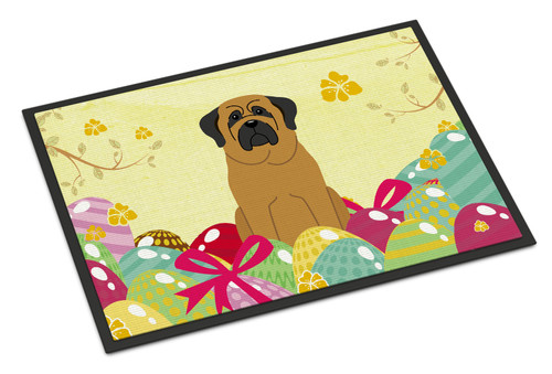Easter Eggs Mastiff Door Mat, Indoor Rug or Outdoor Welcome Mat 18x27 Doormat BB6018MAT
