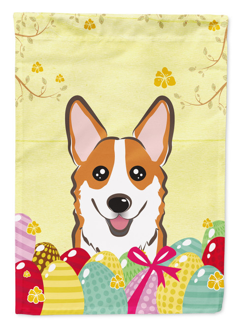Caroline's Treasures BB1936GF Red Corgi Easter Egg Hunt Flag Garden Size , Small, multicolor