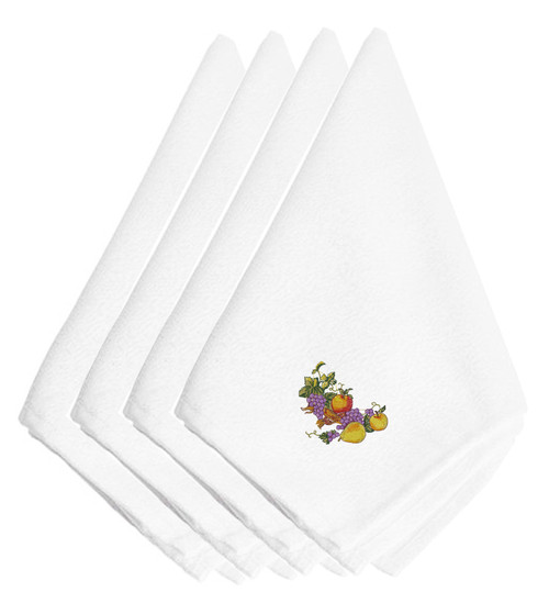Thanksgiving Spray Embroidered Napkins Set of 4 EMBT3503NPKE