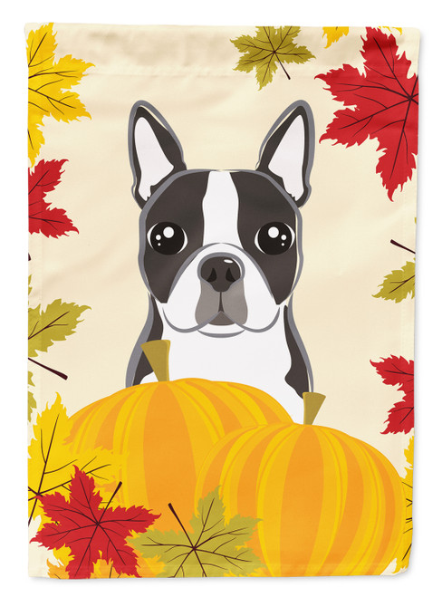 Caroline's Treasures BB2009GF Boston Terrier Thanksgiving Flag Garden Size , Small, multicolor