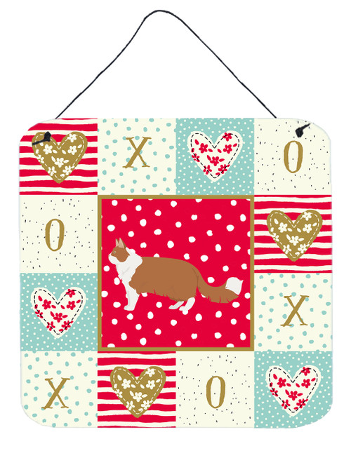 Caroline's Treasures CK5659DS66 Norwegian Forest #2 Cat Love Wall or Door Hanging Prints, 6x6, multicolor