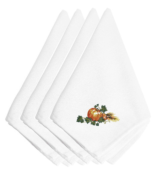 Thanksgiving Harvest Bounty #2 Embroidered Napkins Set of 4 EMBT3009NPKE