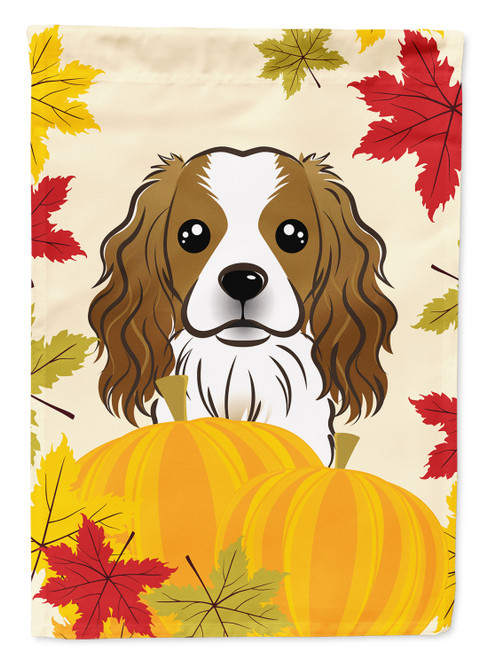 Caroline's Treasures BB2030GF Cavalier Spaniel Thanksgiving Flag Garden Size , Small, multicolor