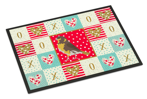 Spanish Canary Love Door Mat, Indoor Rug or Outdoor Welcome Mat 24x36 Doormat