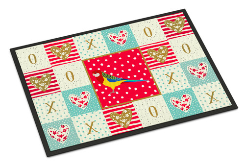 Rosella Love Door Mat, Indoor Rug or Outdoor Welcome Mat 18x27 Doormat