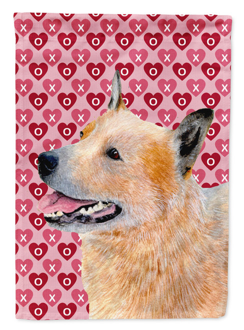Caroline's Treasures LH9137-FLAG-PARENT Australian Cattle Dog Hearts Love Valentine's Day Flag, , multicolor - LH9137GF