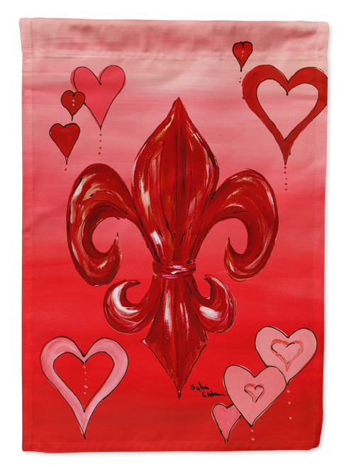 Valentine's Day  Fleur de lis Flag