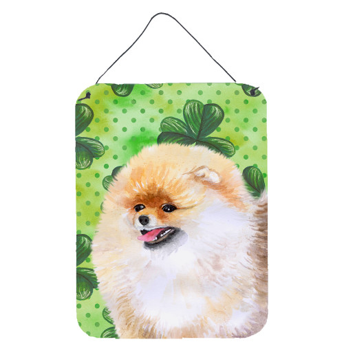 Pomeranian St Patrick's Wall or Door Hanging Prints BB9856DS1216