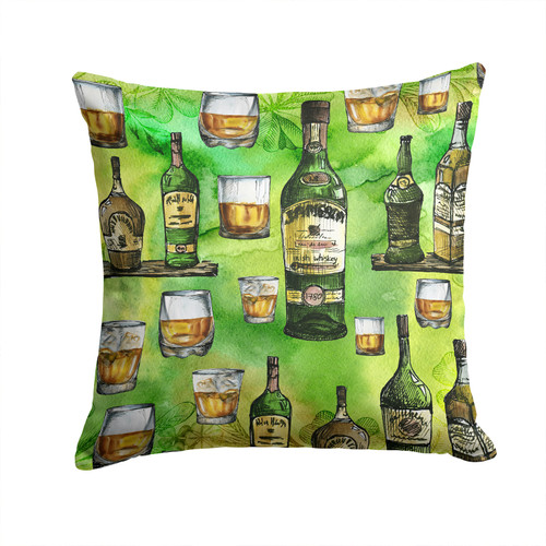 Irish Whiskey Fabric Decorative Pillow BB5757PW1414